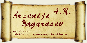 Arsenije Magarašev vizit kartica